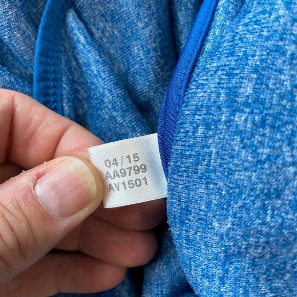 Reebok Women's Blue Crossover High Neck Athletic Pullover Sweatshirt Size‎ Large - Picture 7 of 14